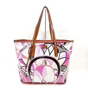 Emilio Pucci Tote Bag Pink PVC 1254070